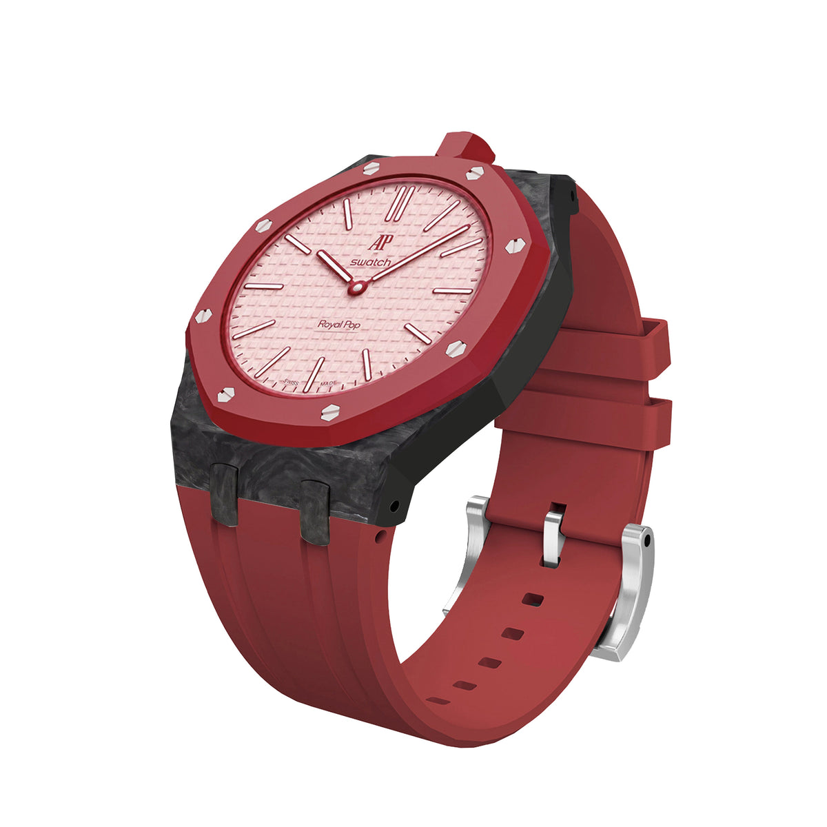 Royal Oak Pop exclusif, boîtier en fibre de carbone et bracelet en silicone