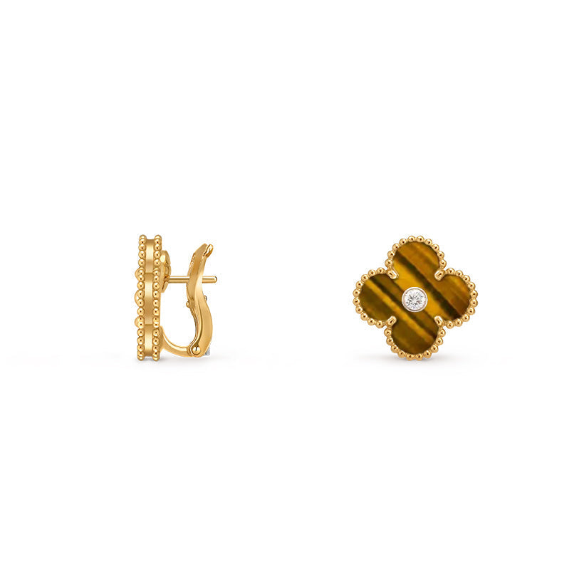 [Love Lucky]CLOVER 15MM MOP DIAMOND EARRINGS COLLECTION