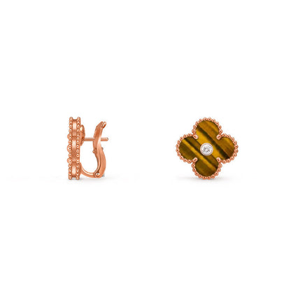 [Love Lucky]CLOVER 15MM MOP DIAMOND EARRINGS COLLECTION