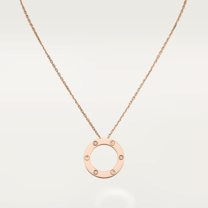 [Love Lucky]LOVE NECKLACE 16MM 3 DIAMONDS