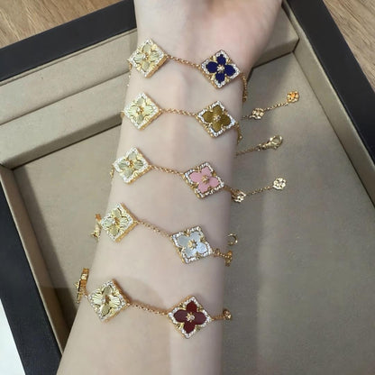 [Love Lucky]OPERA 5 MOTIFS TULLE ENAMEL BRACELET