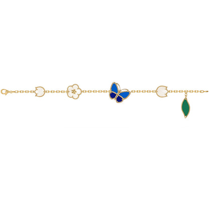 [Love Lucky]LUCKY SPRING BUTTERFLY 5 MOTIF BRACELET