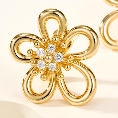 [Love Lucky] FLOWERLACE EARRING 5 DIAMONDS