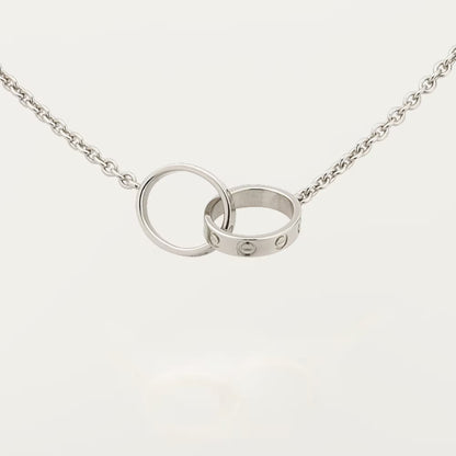 [Love Lucky]LOVE DOUBLE RING NECKLACE