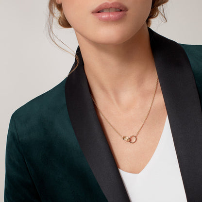 [Love Lucky]LOVE DOUBLE RING NECKLACE
