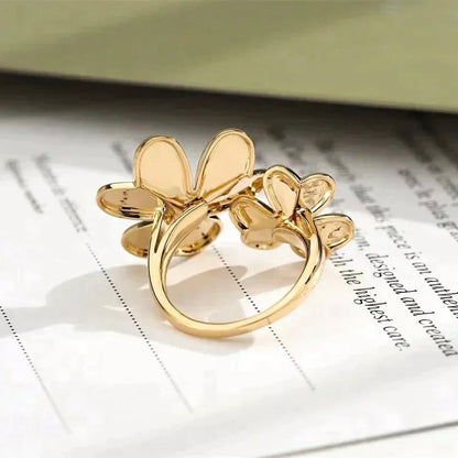 [Love Lucky]BAGUE TRÈFLE COMOS EN OR ET DIAMANTS