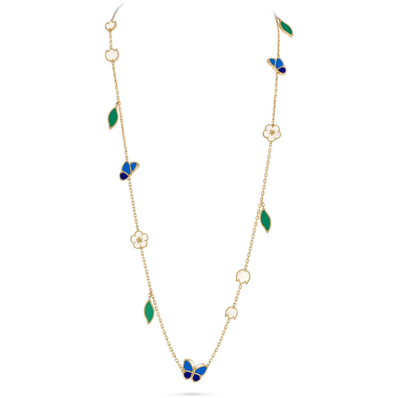 Love Lucky]LUCKY SPRING BUTTERFLY 15 FLOWER NECKLACE – LoveLucky