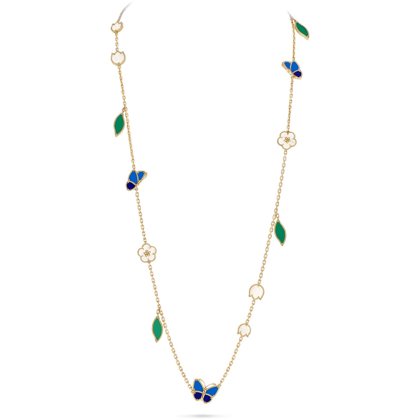 [Love Lucky]LUCKY SPRING BUTTERFLY 15 FLOWER NECKLACE
