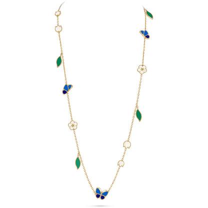[Love Lucky]LUCKY SPRING BUTTERFLY 15 FLOWER NECKLACE