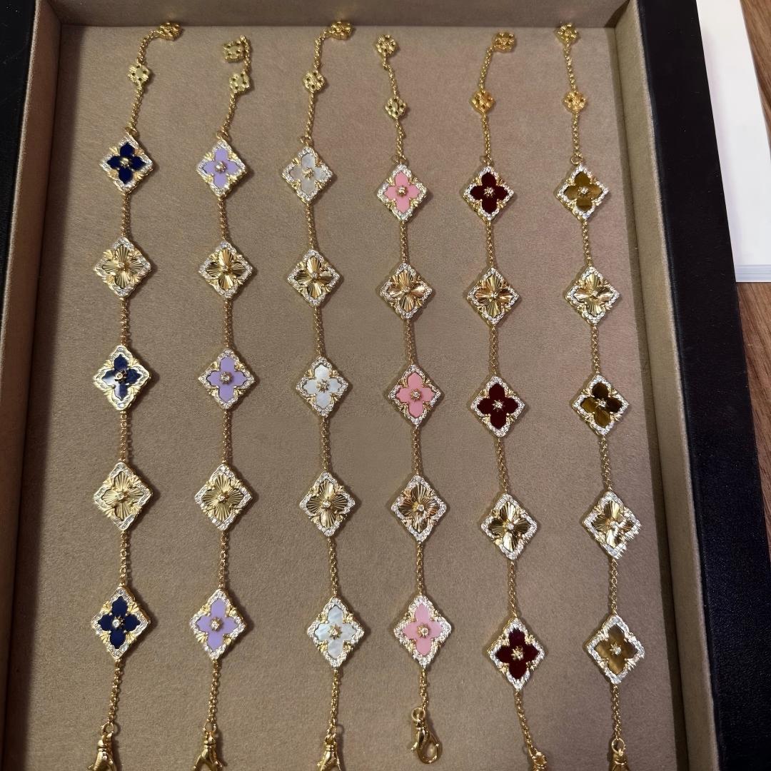 [Love Lucky]OPERA 5 MOTIFS TULLE ENAMEL BRACELET