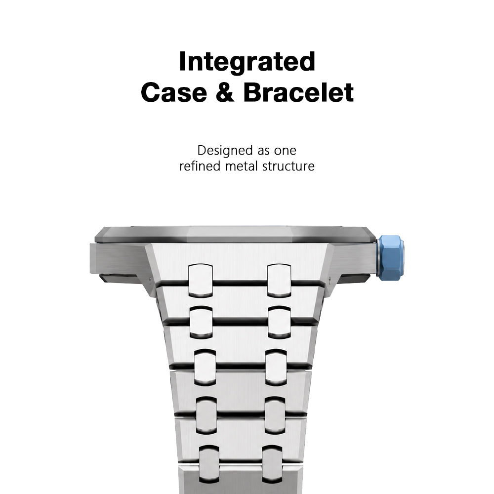 Bracelet de montre intégré enveloppant pour Royal Oak Pop Exclusive, boîtier et bracelet en acier