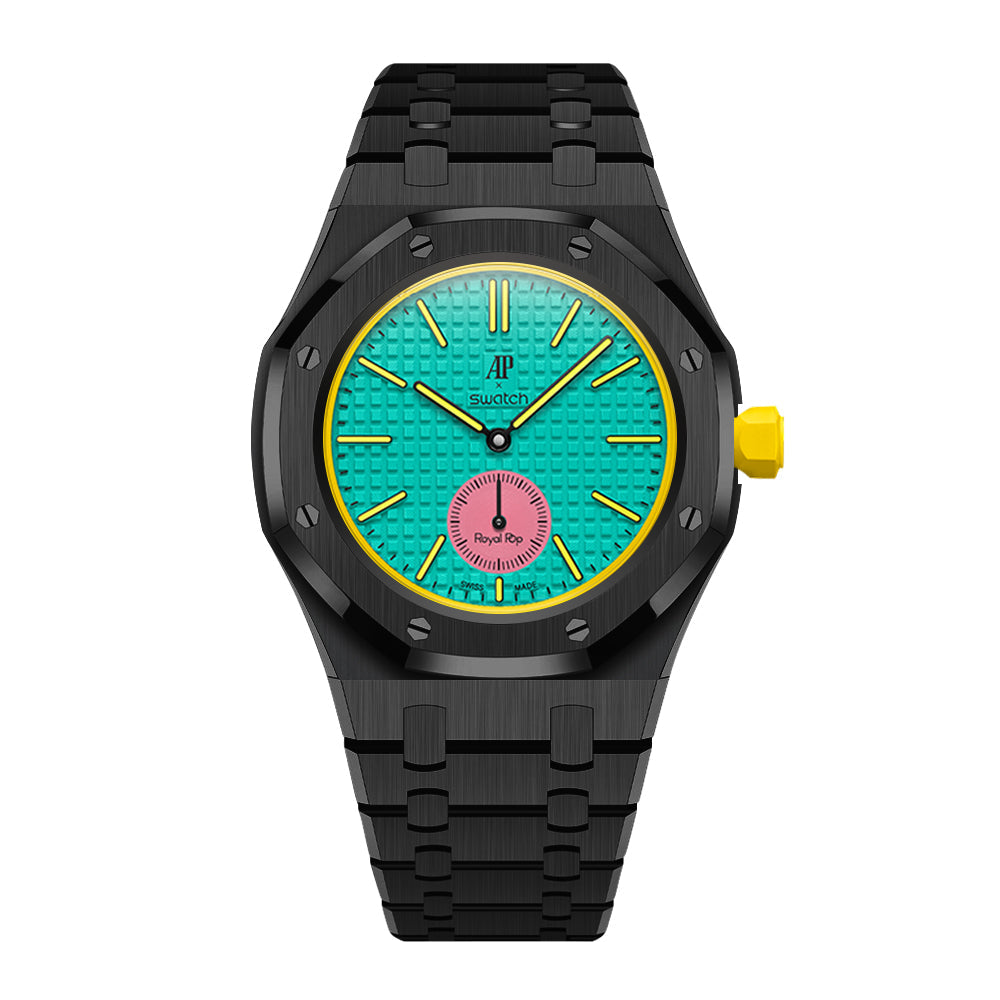 Bracelet de montre intégré enveloppant pour Royal Oak Pop Exclusive, boîtier et bracelet en acier