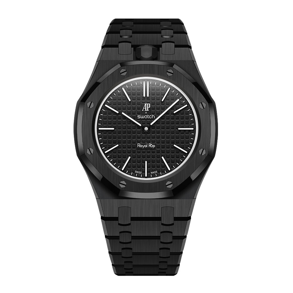 Bracelet de montre intégré enveloppant pour Royal Oak Pop Exclusive, boîtier et bracelet en acier