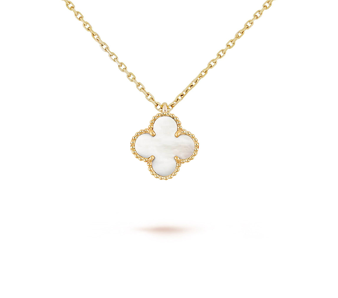 [Love Lucky] COLLEZIONE COLLANA CLOVER MINI 9.5MM IN CORNIOLA
