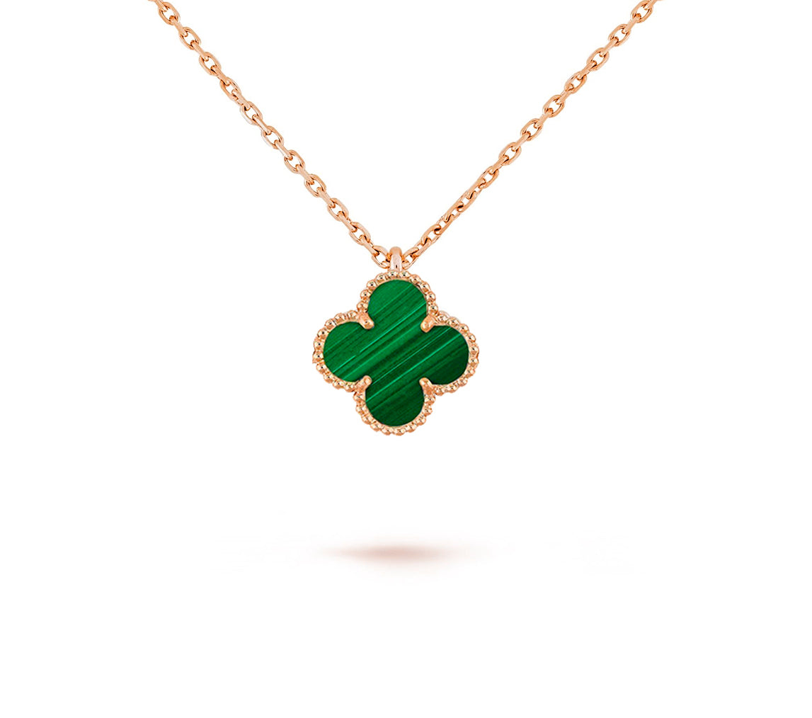 [Love Lucky] COLLEZIONE COLLANA CLOVER MINI 9.5MM IN CORNIOLA