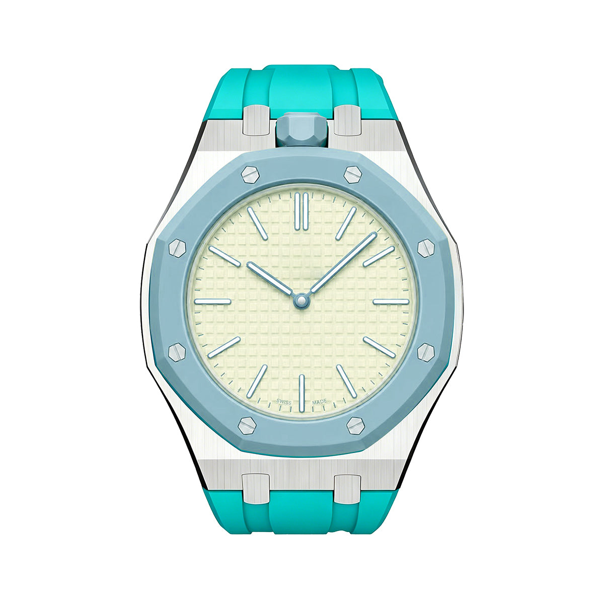 Royal Oak Pop Exclusivo con caja de acero y correa de silicona