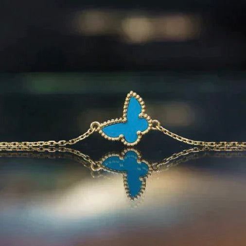 [Love Lucky] SCHMETTERLING TÜRKIS SCHMETTERLING ARMBAND