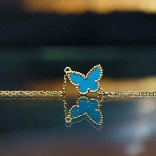 [Love Lucky] SCHMETTERLING TÜRKIS SCHMETTERLING ARMBAND