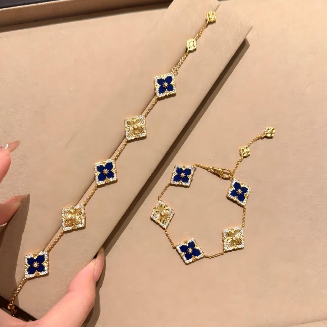 [Love Lucky]OPERA 5 MOTIFS TULLE ENAMEL BRACELET