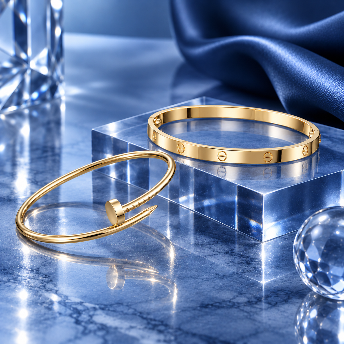 [LoveLucky] LOVE & JUSTE Classic Bracelet Stack Set