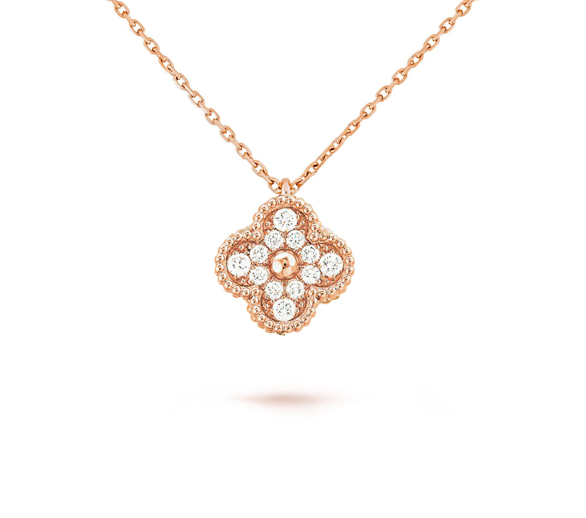 [Love Lucky] COLLEZIONE COLLANA CLOVER MINI 9.5MM IN CORNIOLA