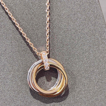 [Love Lucky]TRINITY HALSKETTE GOLD DIAMANTEN