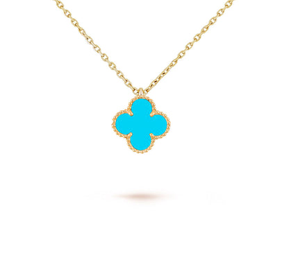 [Love Lucky] COLLEZIONE COLLANA CLOVER MINI 9.5MM IN CORNIOLA
