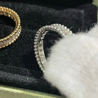 [Love Lucky]BAGUE PERLEE DIAMANT ARGENT
