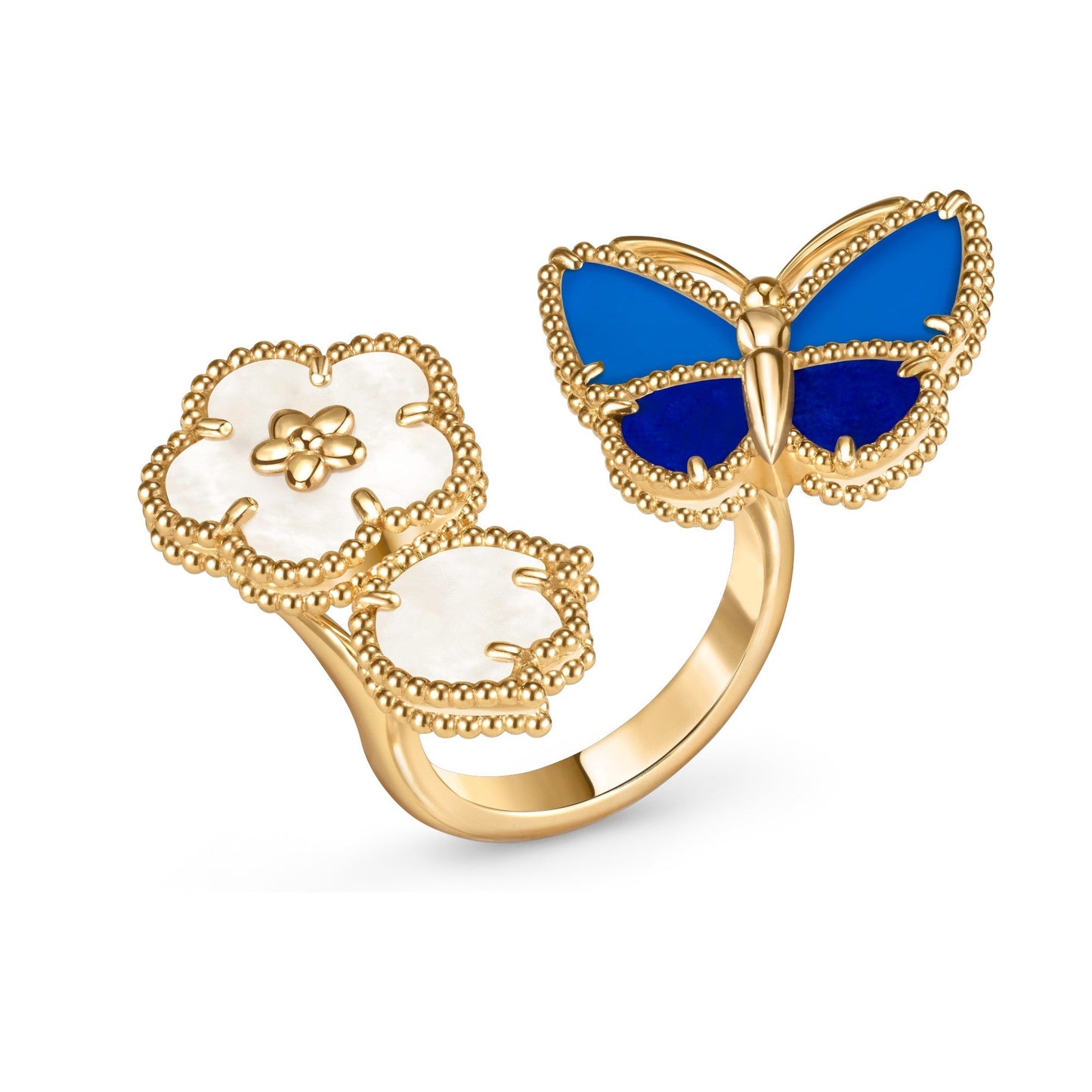 [Love Lucky]LUCKY SPRING BUTTERFLY OPEN-FACE RINGS