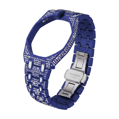 Royal Oak Pop Exclusivo con caja de biocerámica y correa de biocerámica totalmente engastado con diamantes
