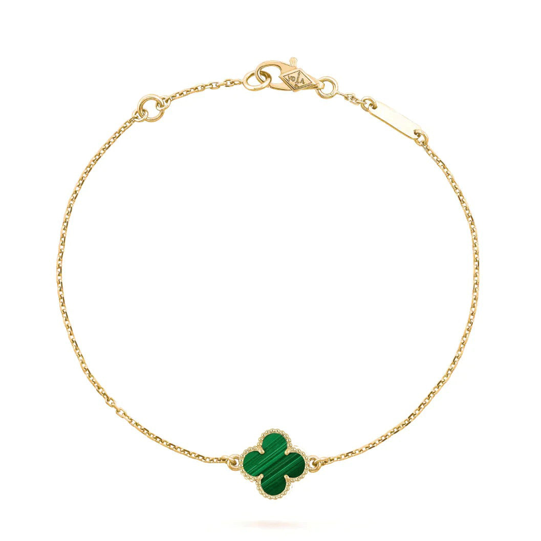 [Love Lucky]CLOVER ARMBAND MALACHIT 1 MOTIV