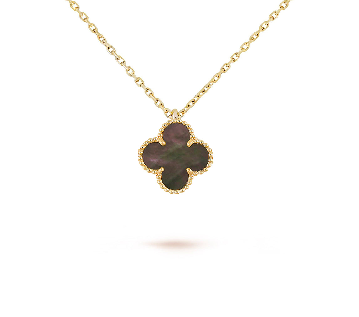 [Love Lucky] COLLEZIONE COLLANA CLOVER MINI 9.5MM IN CORNIOLA