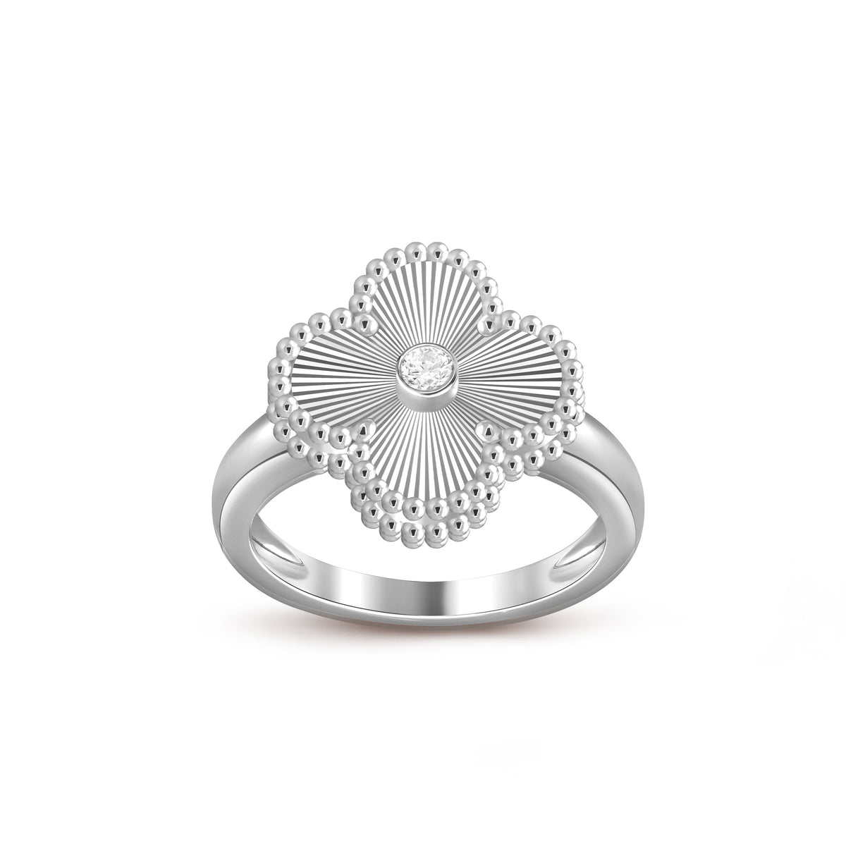 [Love Lucky]CLOVER SILVER DIOMND RING COLLECTION