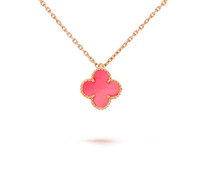 [Love Lucky] COLLEZIONE COLLANA CLOVER MINI 9.5MM IN CORNIOLA