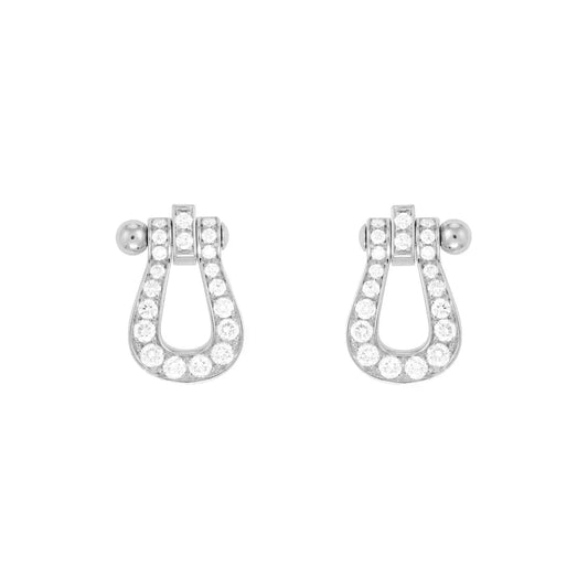 [Love Lucky]FORCE 10 FULL DIAMOND STUD EARRINGS MINI MODEL