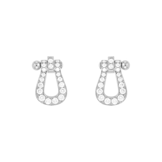 [Love Lucky]FORCE 10 FULL DIAMOND STUD EARRINGS MINI MODEL