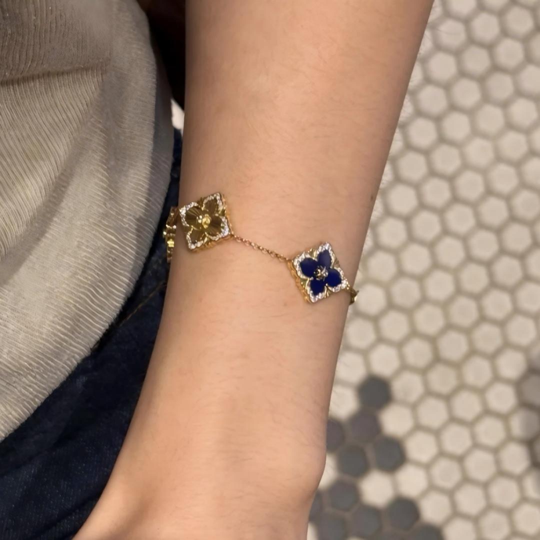 [Love Lucky]OPERA 5 MOTIFS TULLE ENAMEL BRACELET