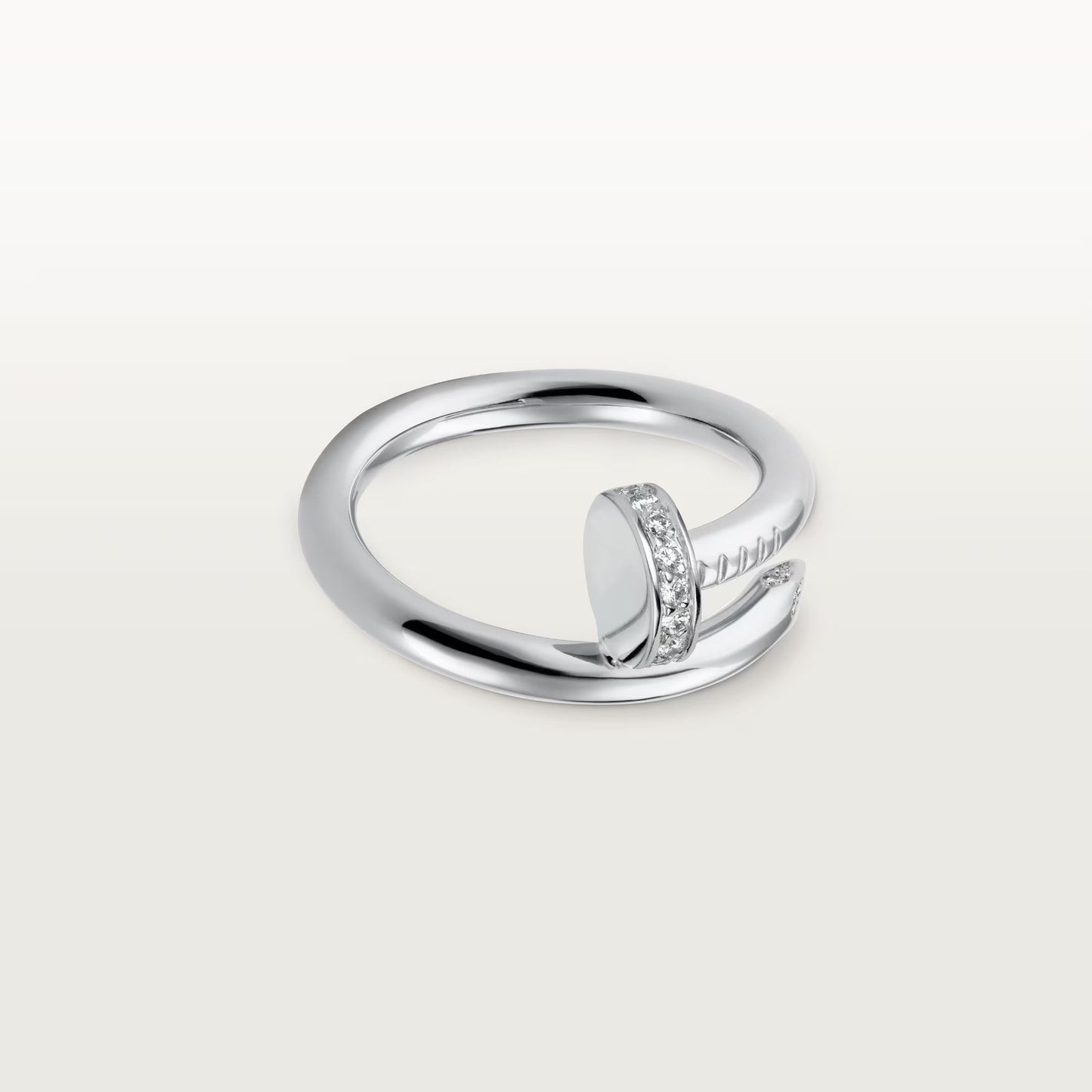 [Love Lucky]JUSTE RING 2.6MM HALF DIAMOND