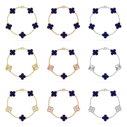 [Love Lucky]CLOVER 5 MOTIF LAPIS LAZULI BRACELET COLLECTION