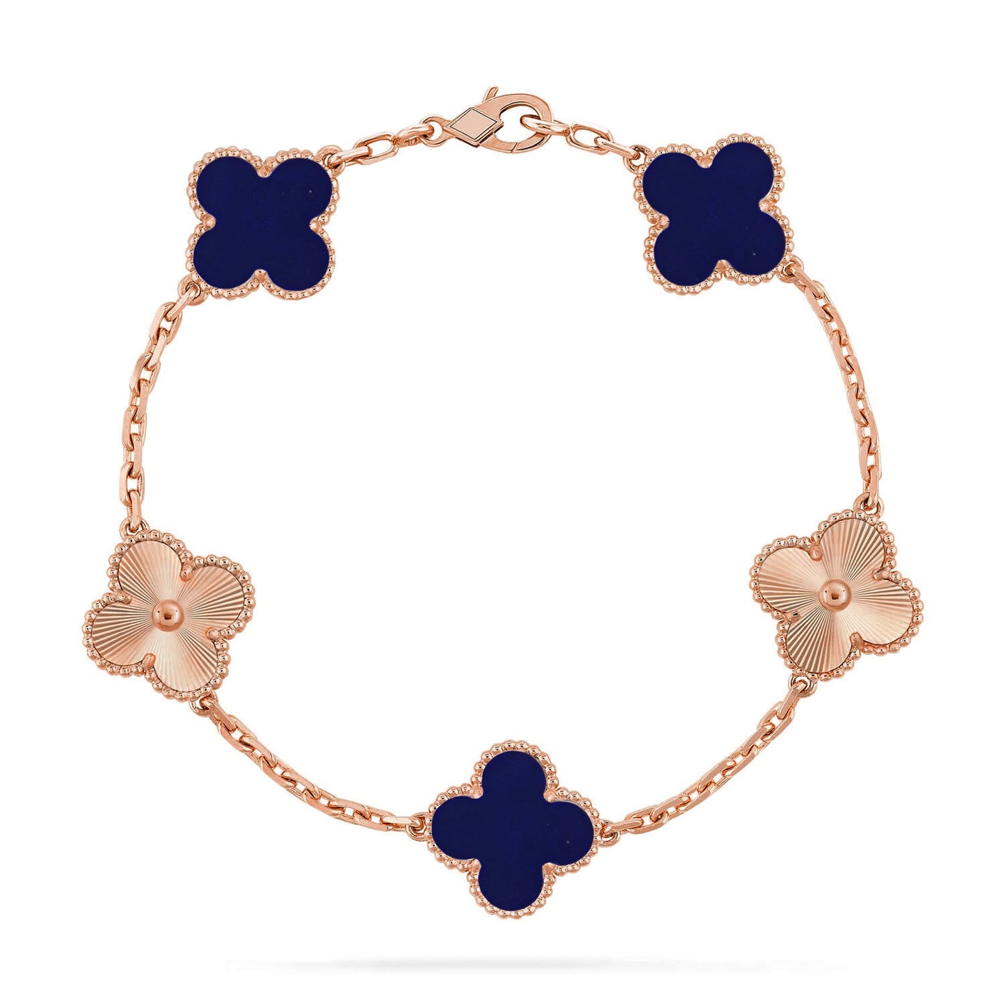 [Love Lucky]CLOVER 5 MOTIF LAPIS LAZULI BRACELET COLLECTION