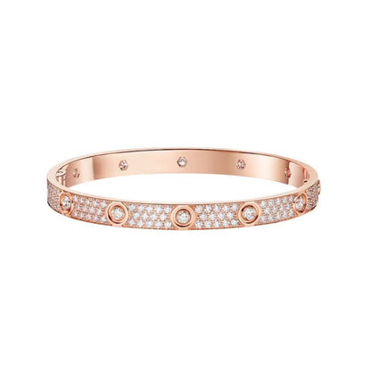 [Love Lucky]LOVE BRACELET 6.1MM DIAMOND-PAVED 10 BIG DIAMONDS
