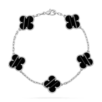[LoveLucky] Clover 5-Motif & LOVE Unlimited Bracelet Set