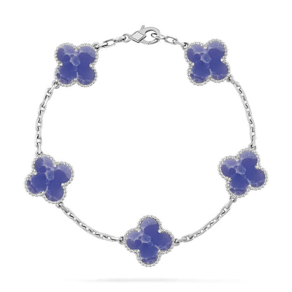 [Love Lucky]CLOVER 5 MOTIF BLUE VEINS BRACELET COLLECTION