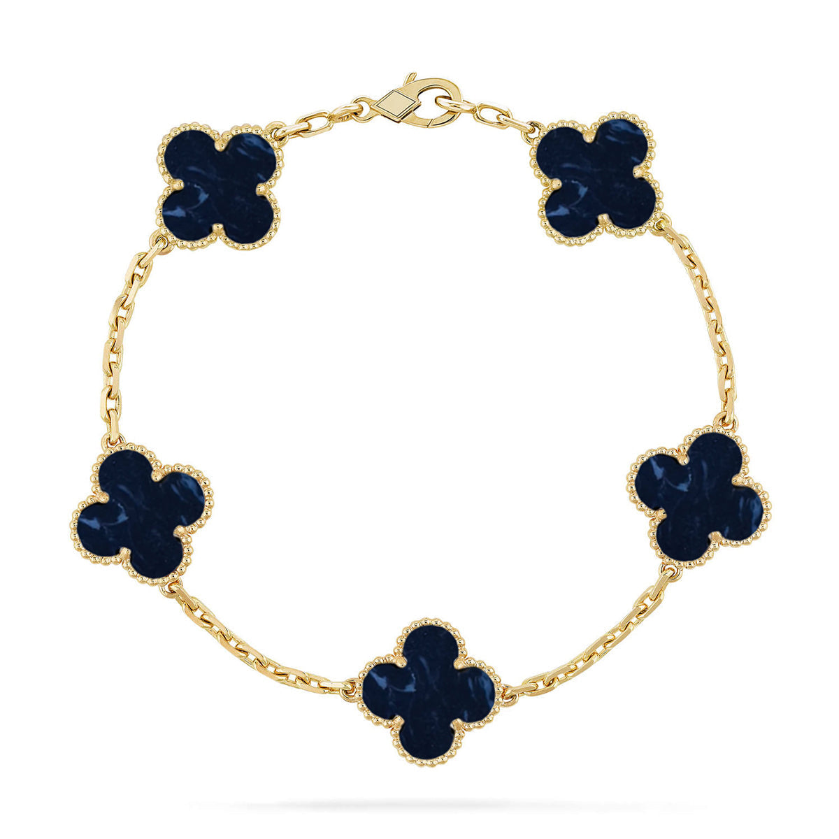 [Love Lucky]CLOVER 5 MOTIF PIETERSITE BRACELET COLLECTION