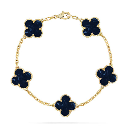[Love Lucky]CLOVER 5 MOTIF PIETERSITE BRACELET COLLECTION
