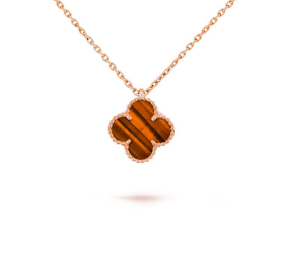 [Love Lucky] COLLEZIONE COLLANA CLOVER MINI 9.5MM IN CORNIOLA