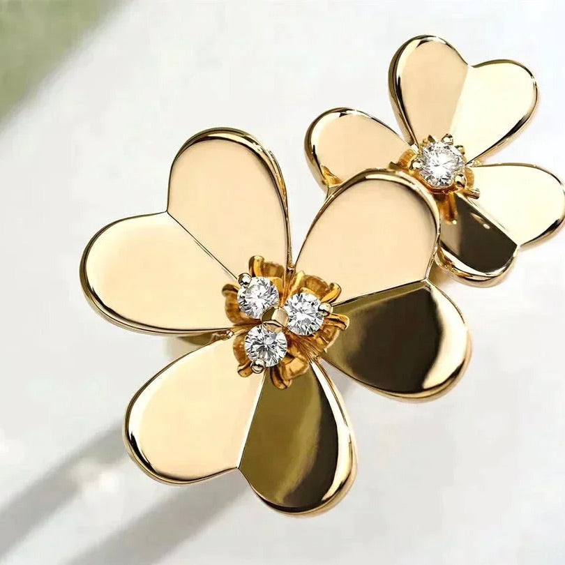 [Love Lucky]BAGUE TRÈFLE COMOS EN OR ET DIAMANTS
