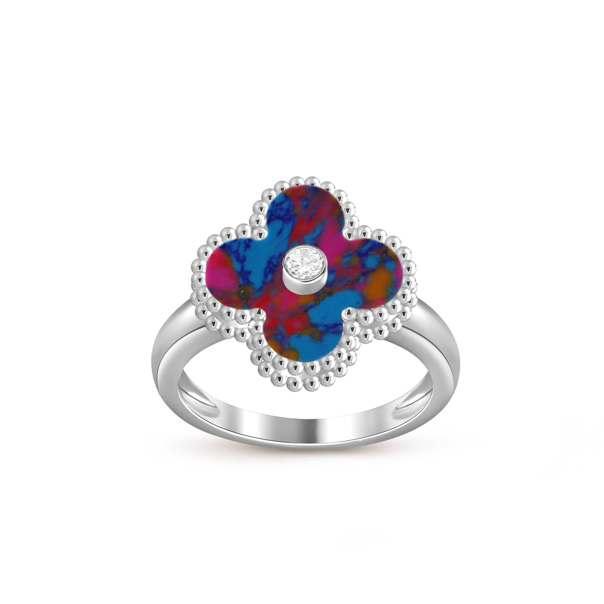 [Love Lucky]CLOVER SILVER DIOMND RING COLLECTION