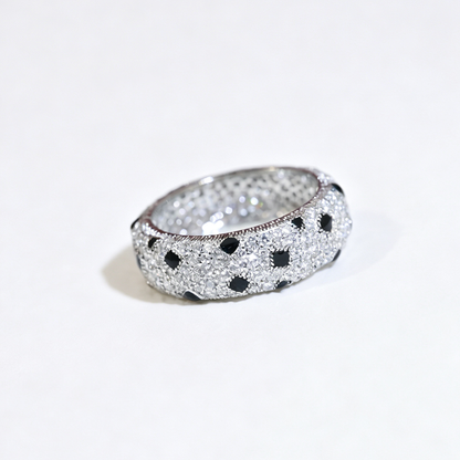 [Love Lucky]PANTHERE SPOTTED FULL DIAMOND RING
