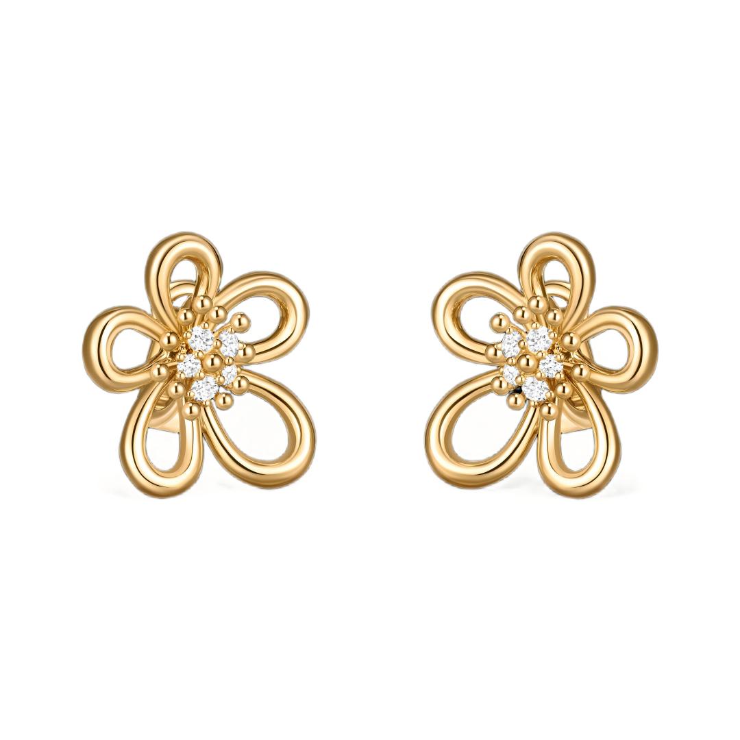 [Love Lucky] FLOWERLACE EARRING 5 DIAMONDS